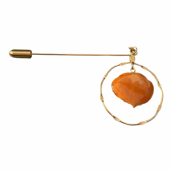 Vintage Elegant Gold and Hat Pin. Excellent condition! - Picture 3 of 4